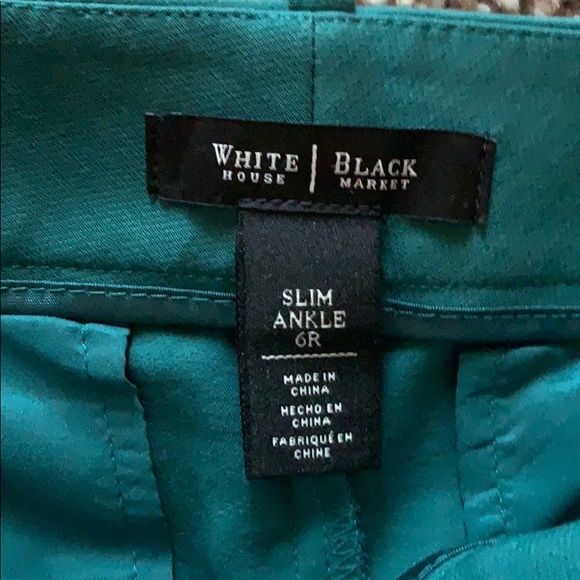 WHBM slim ankle teal and pink pants size 6R (2 for 1) - Picture 3 of 6